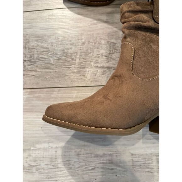 a.n.a Womens Delia Porchini Stacked Heel Slouch Boots Size 6 - Picture 5 of 10